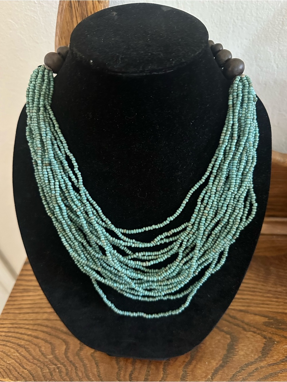 Artisan Boho Seed Bead Multi Strand Necklace